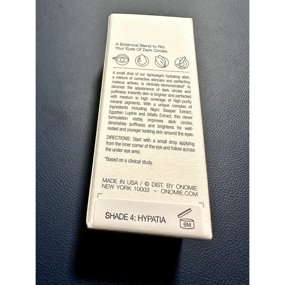 Onomie Bright Concealing Elixir Dark Circle Correcting Concealer Shade 4 Hypatia